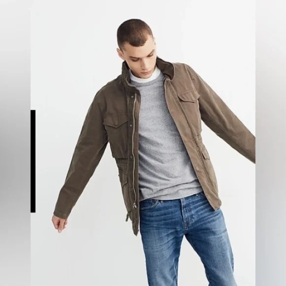 Madewell Men's Field Jacket in Tan - Picture 2 of 9